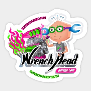 Wrench Head Garage Logo Sticker